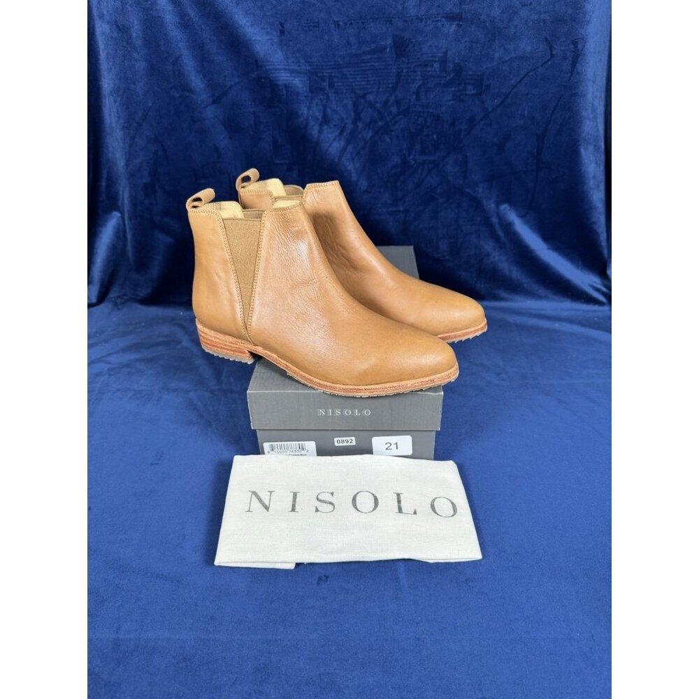 NEW Nisolo Everyday Chelsea Boot In Almond Women's Size 8 0892